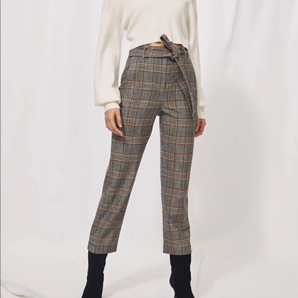 Wilfred Tie Front Plaid Pant - Picture 2 of 12